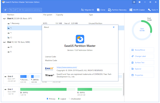 Easeus partition master free edition